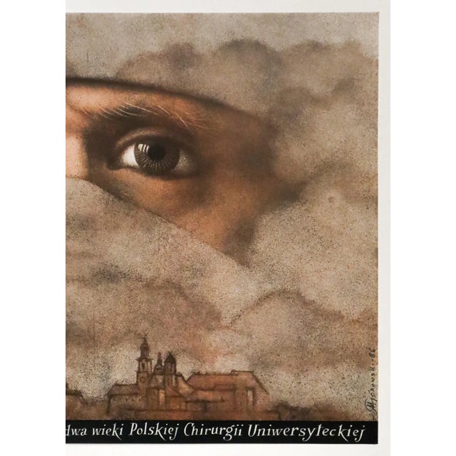 Contemporary 1986 Polish Exhibition Poster - "Centenary of the Society of Polish Surgeons" (Gorowski) For Sale - Image 3 of 3