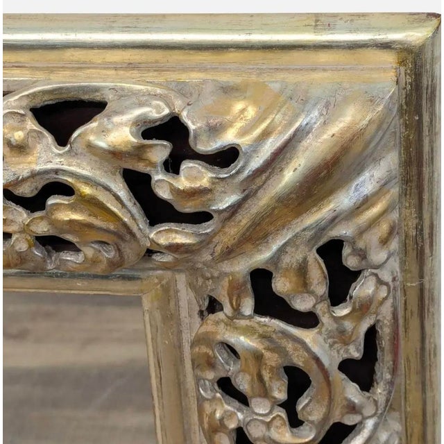 Panache for Michael Taylor White Gold Regency Giltwood Mirror.