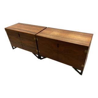 Chests of Drawers with 2 Doors attributed to Svend Langkilde, Set of 2 For Sale