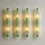 Glass Green Graniglia Canalina Murano Glass Wall Sconces by Simoeng from Simoeng, Set of 4 For Sale - Image 7 of 9