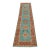 Kazak Runner 2’7” X 9’6” Blue Wool Tribal Hand-Knotted Oriental Rug For Sale