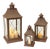 Classic Brown Metal Lantern (Set of 3) For Sale