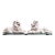 Large Pair of Recumbent Glazed Ceramic Lions - Statement Pieces For Sale