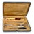 Antique Traveling Grooming Kit in Leather Case For Sale