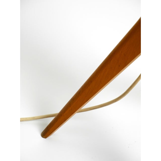 Mid-Century Modern Tripod Floor Lamp in Walnut, 1950s For Sale - Image 6 of 18