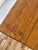 Vintage Solid Wood Tuscan Farmhouse Style Drop Leaf Trestle Table For Sale - Image 16 of 17
