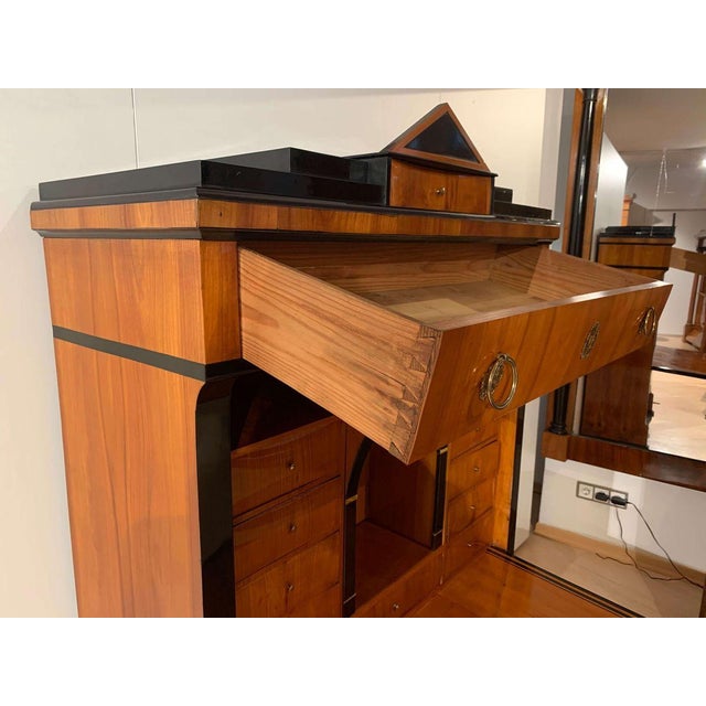 Secretary in Cherry Veneer, South Germany, 1820s For Sale - Image 13 of 18
