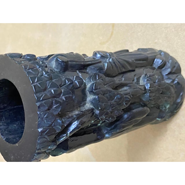 20th Century Japanese Black Brush Pen Holder For Sale - Image 3 of 9