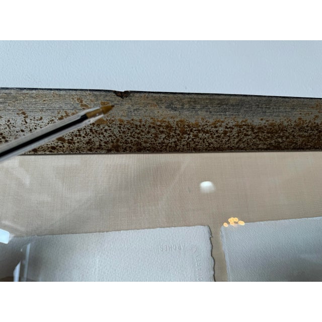 Davison " Triptych Flowers " Watercolor on Paper Painting, Framed For Sale - Image 12 of 12