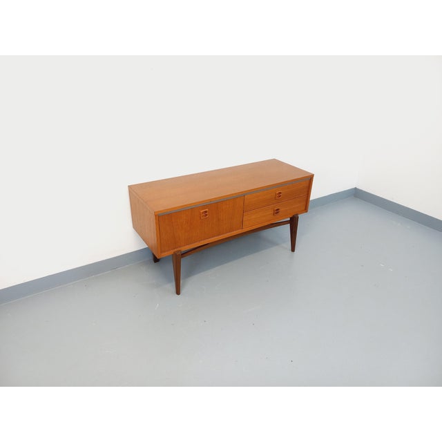 Small Vintage Scandinavian Teak Sideboard, 1960s For Sale - Image 12 of 15