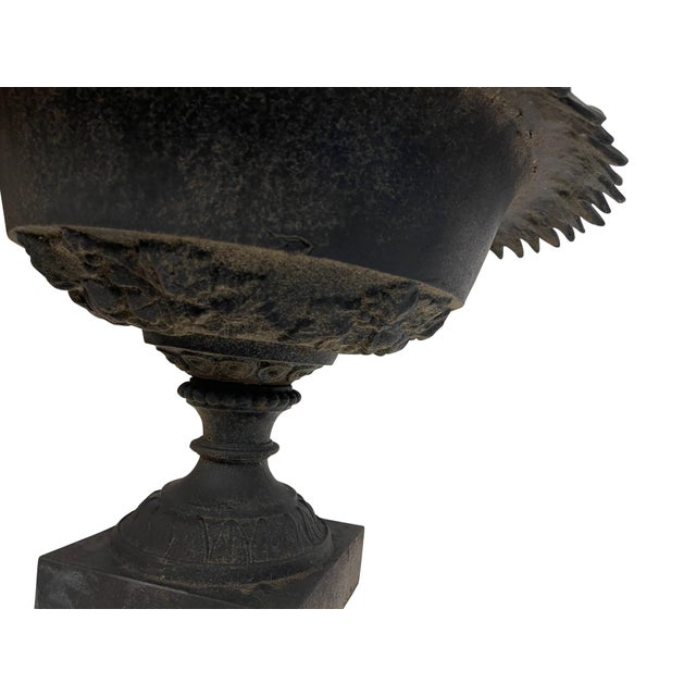 Late 19th Century Victorian Black Cast Iron Jardinière/Planter For Sale - Image 18 of 18