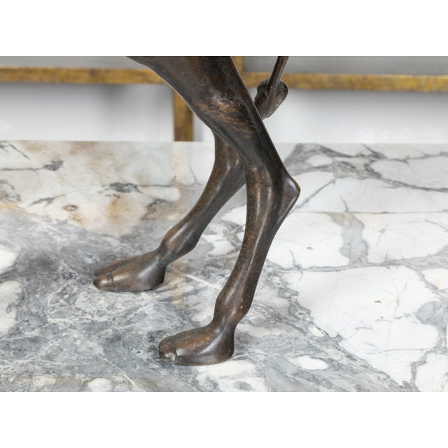 French Turn of the Century Cast Bronze Camel Statuette with Dark Patina, 1900s For Sale - Image 10 of 10