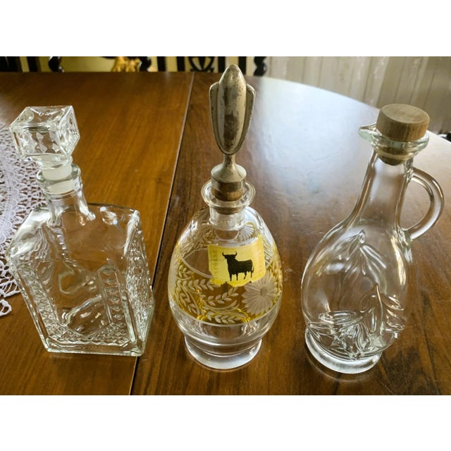 Glass Carafes, 1960s-1980s, Set of 3 For Sale - Image 13 of 18