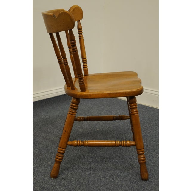 Tell City Furniture Colonial Style Hard Rock Maple Spindle Side Chair