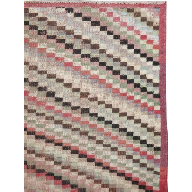 Mid-Century Modern Galerie Shabab Collection Mid-20th Century Turkish Anatolian Accent Rug For Sale - Image 3 of 9
