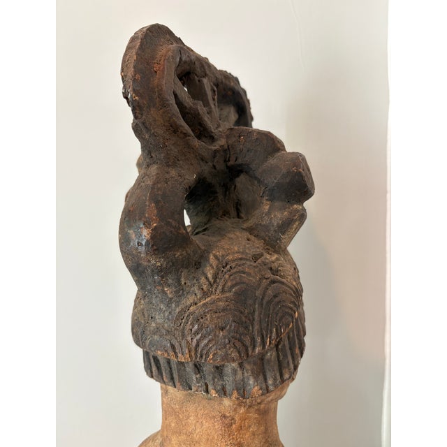 Early 20th Century Carved African Fertility Sculpture For Sale In Providence - Image 6 of 11