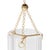 Glass Regina Andrew Roxie Fluted Glass Pendant, Natural Brass For Sale - Image 7 of 9