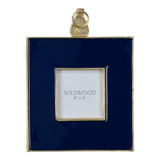 Wildwood Navy Enamel Wall Frame, Medium For Sale