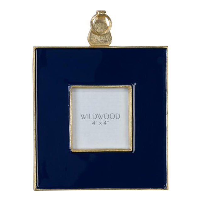 Wildwood Navy Enamel Wall Frame, Medium For Sale