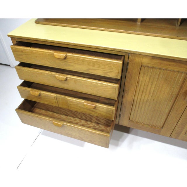 Wood Jack Van Der Molen Mid Century 2 Pc. Sideboard Bookcase Credenza For Sale - Image 7 of 13