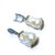 Bochic “Orient” Vintage Blue Sapphire, Rodorite & Pearl Earrings Set 18K Gold & Silver Natural Blue Sapphire & Rose...