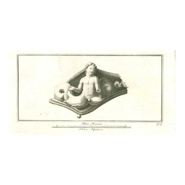 Ancient Roman Relief, Original Etching, 18th-Century For Sale
