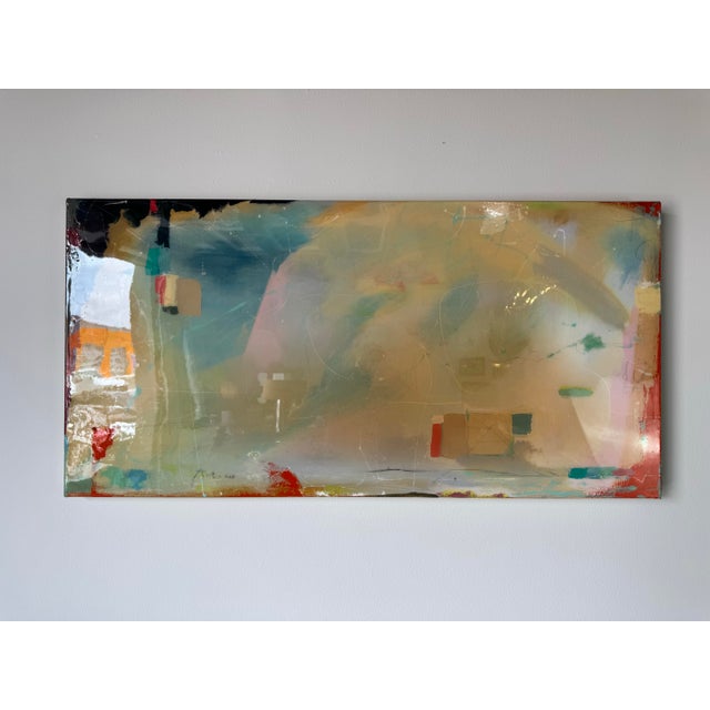 Abstract Vintage "Ant-Man" Expressionist Abstract Acrylic on Canvas Painting For Sale - Image 3 of 11