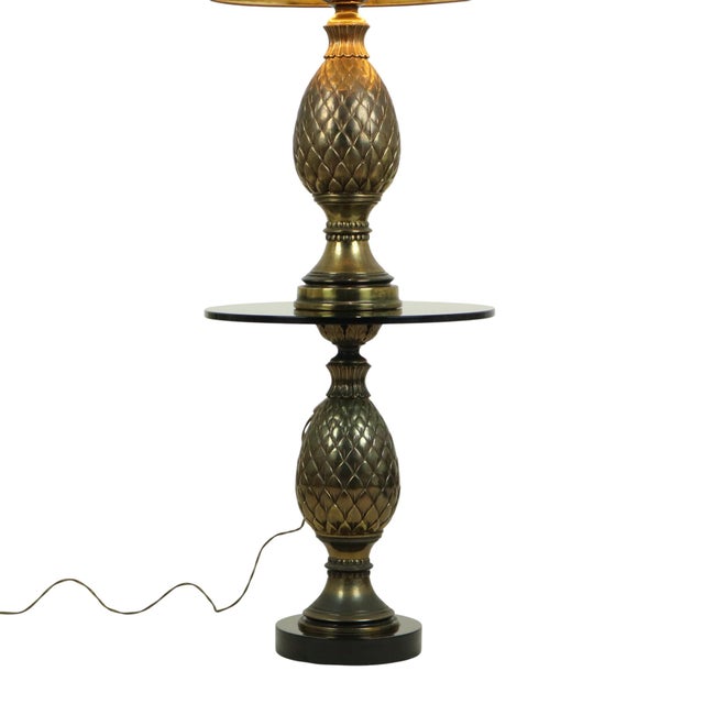 Pineapple Lamp and Table Loevsky & Loevsky for Deknudt, 1970s, Set of 2 For Sale - Image 15 of 18