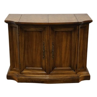 Century Furniture Solid Walnut Italian Neoclassical Tuscan Style 40"- 52" Flip Top Server Buffet For Sale