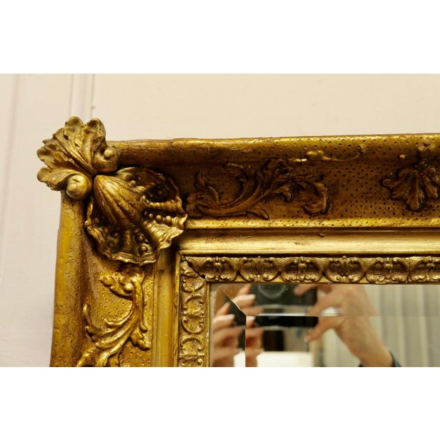 Square Gilt Rococo Wall Mirror, 1880 For Sale - Image 6 of 8