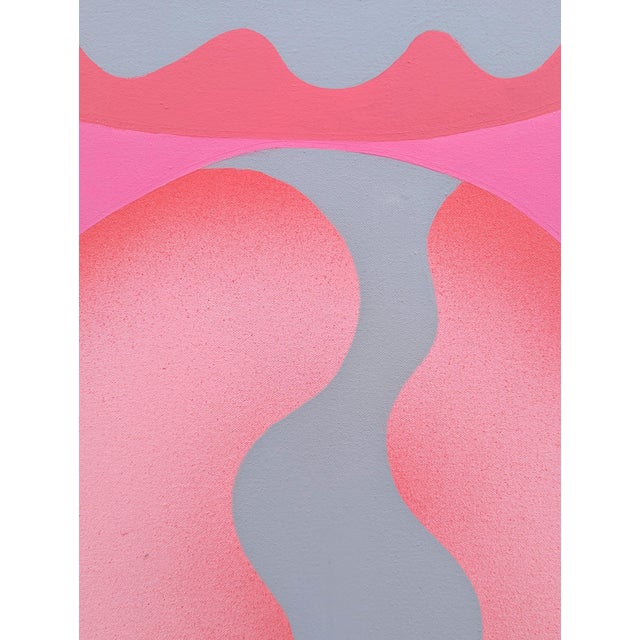 Alika Herreshoff "Bess Nest" Contemporary Colorful Pink and Purple Abstract Painting, 2015 For Sale - Image 10 of 12