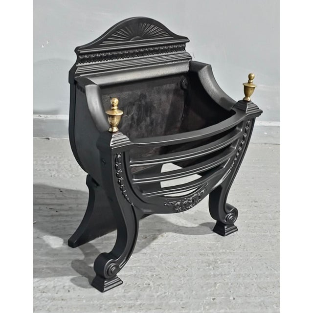 1930s Cast Iron Fire Grate, 1930 For Sale - Image 5 of 5