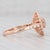 2010s Beverley K New 0.68ctw Morganite Diamond Filigree Ring 14k Rose Gold Engagement Size 6.75 For Sale - Image 5 of 8