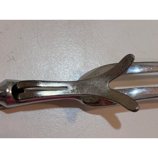 Vintage Stag Antler Carving Set - English Sheffield W/ Sterling Silver Ferrules - 3 PCS For Sale - Image 10 of 11