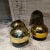 Me1960s Mexico Three Gold Globes Gazing Ball Spheres in Mercury Glass For Sale - Image 9 of 10
