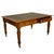 Mid 19th Century Antique English Oak & Leather Top Double-Sided Library Table Partner's Desk 1860 For Sale - Image 5 of 13