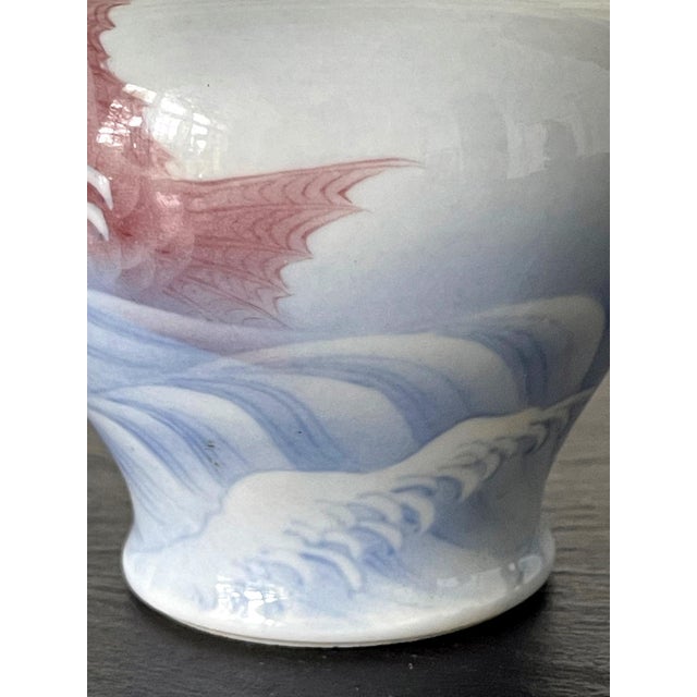 Late 19th Century One of The Two Japanese Ceramic Vases Makuzu Kozan Meiji Period For Sale - Image 5 of 18