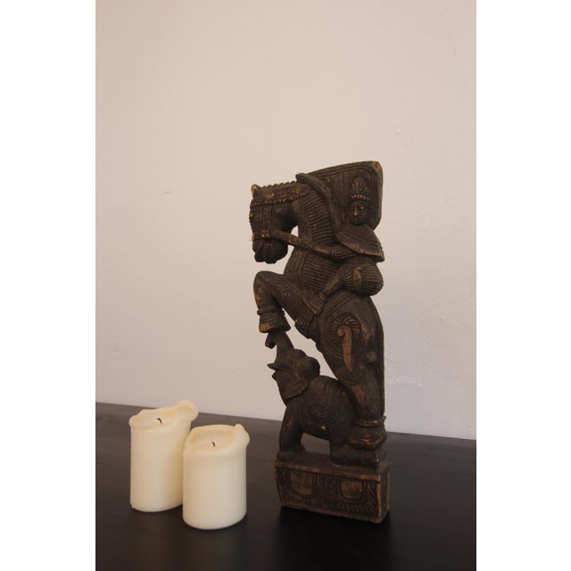 19th Century Indian Carved Wood Object For Sale - Image 5 of 16