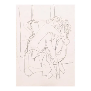 'Seated Nude' by Victor DI Gesu, Paris, Louvre, Salon D'Automne, Académie Chaumière, Los Angeles County Museum of Art, San Francisco Art Association