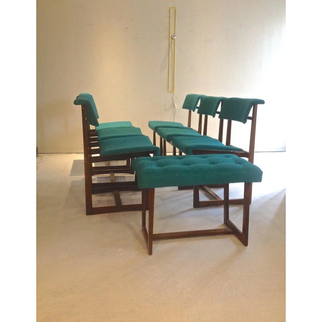 Dining Chairs and Stool by Henning Sørensen for Hos Dan-Ex, Set of 7 For Sale - Image 11 of 18