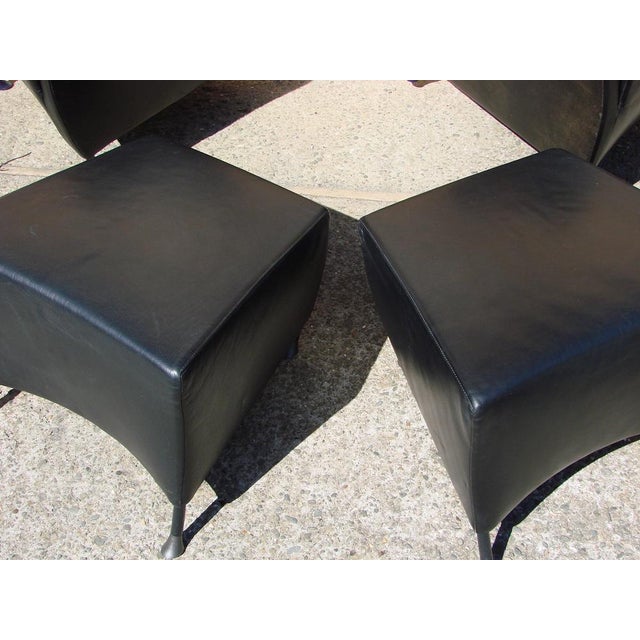 Modern Set of Montis Armchairs with Footstool, 1980s For Sale - Image 3 of 14