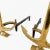 Puritan Pair of Vintage Brass Boat Anchor Andirons, Circa 1940s For Sale - Image 4 of 10