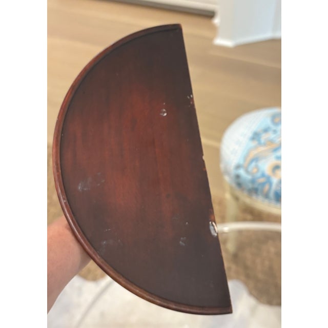 Antique Neoclassical Carved Mahogany Wall Shelves - A Pair For Sale - Image 9 of 11