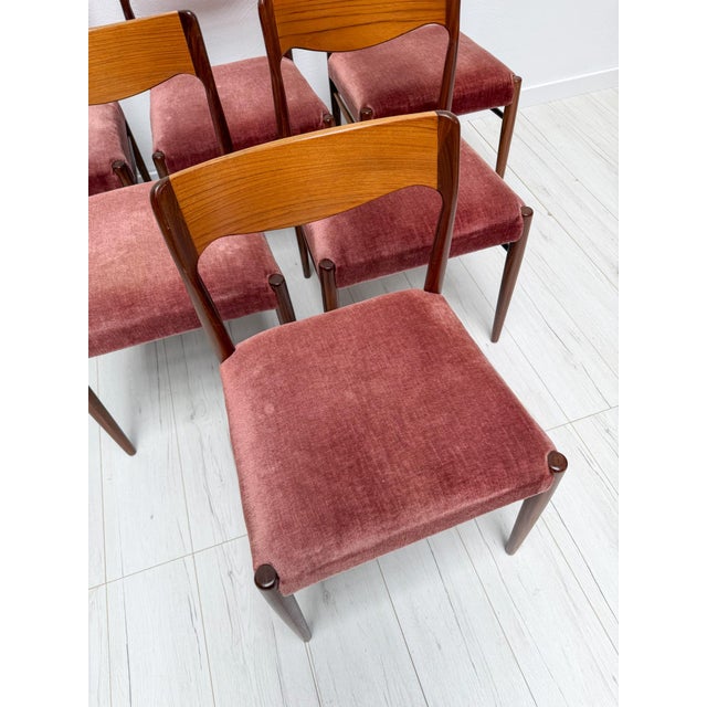 Mid-Century Danish Dining Chairs in Teak, 1960s, Set of 6 For Sale - Image 4 of 11