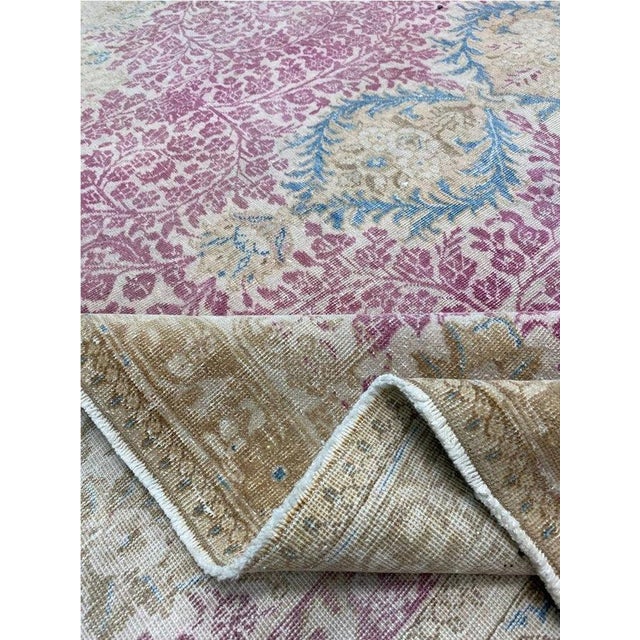 Exact Size: 9'5" x 12'7" Color: Pink Age: Old Materials: Wool Construction: Hand Knotted