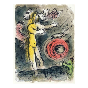 1989 Chagall Lithograph V1-6 Odyssee Proteus