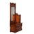 An antique spoon carved oak dresser with dressing mirror and a distinctive side cabinet, dating to approximately 1900,...