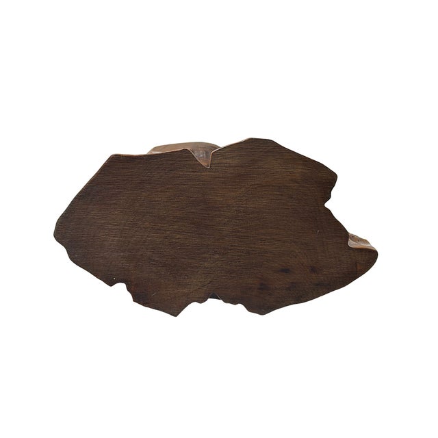 Legendary Sage Damo Bodhidharma on Pine With Crane Wood Art Figure For Sale - Image 9 of 9