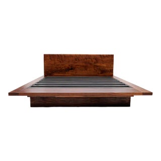 Sqb Queen Walnut Bed For Sale
