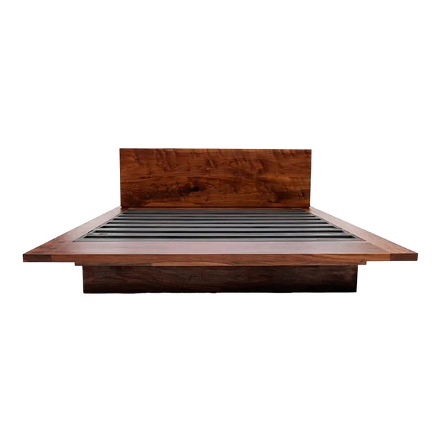 Sqb Queen Walnut Bed For Sale
